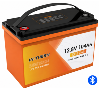 Акумулятор IN-THERM/BLUESUN 12 V 104 Ah з Bluetooth
